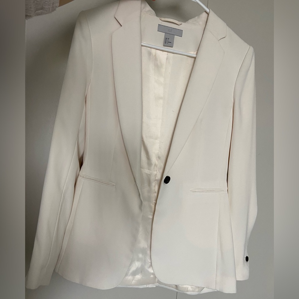 🤍H&M white blazer🤍